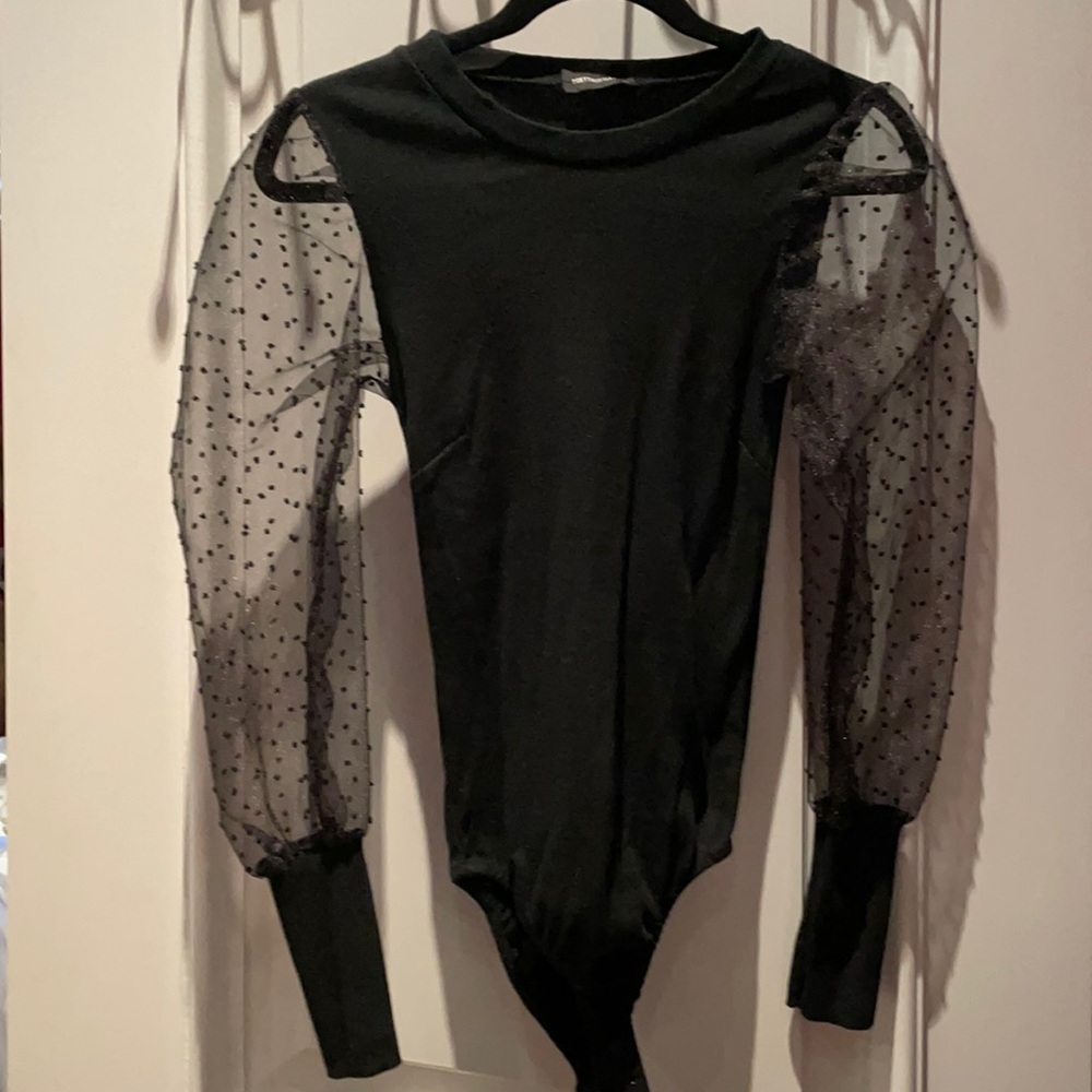 Black Pretty Little Thing Bodysuit Sweater